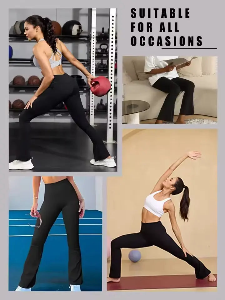 Leggings Bota Campana-Cintura Alta: Estilo que Moldea, Comodidad que Acompaña